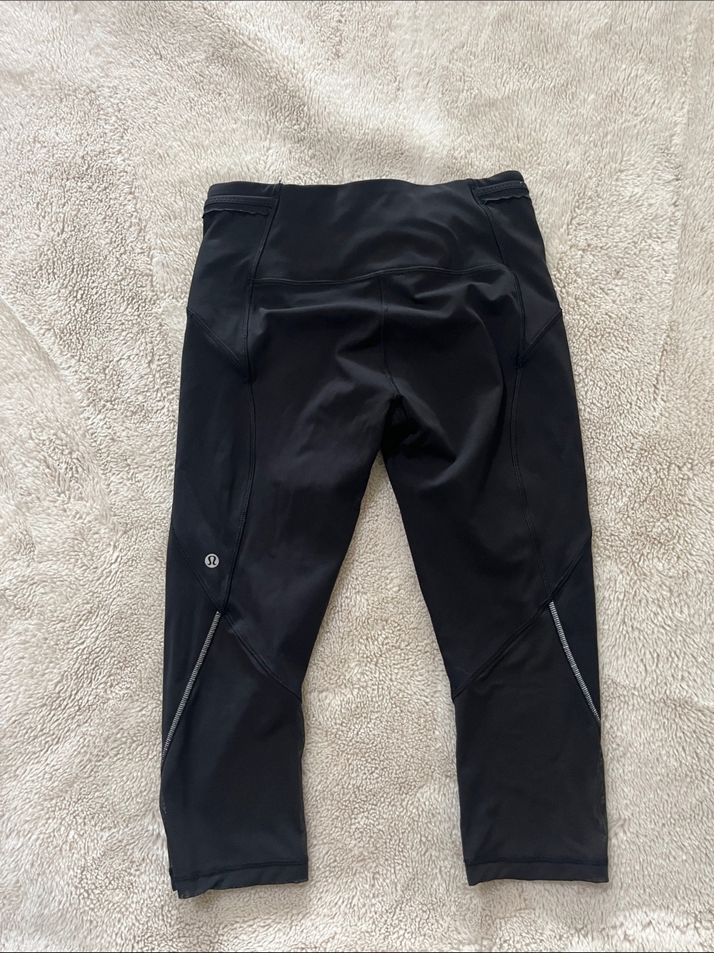 Lululemon Black Cropped Athletic Leggings